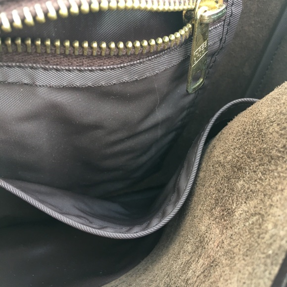 Genuine leather brown laptop shoulder bag - Picture 7 of 8